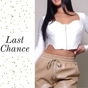 Long Sleeve Corset Top